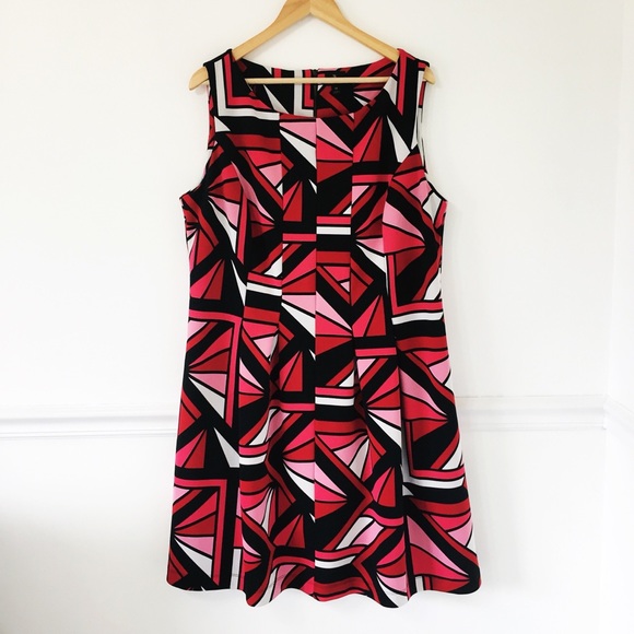 Worthington Dresses & Skirts - ❗️Sale❗️ Worthington Red Black Fit And Flare Dress